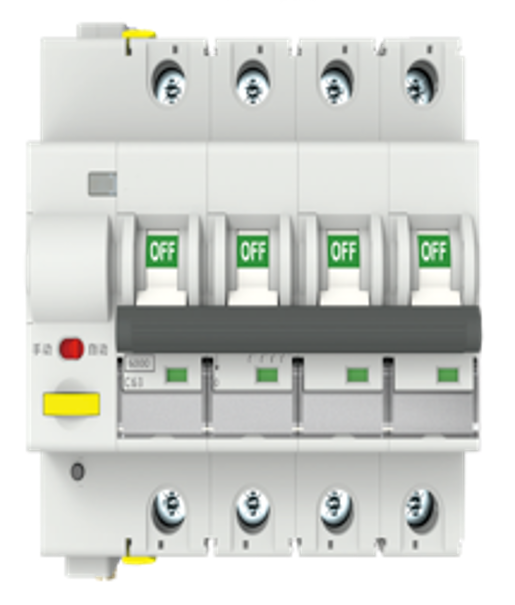 Tuya Zigbee 4P Smart Circuit Breaker, Mesh Network, Remote App, 10-63A, 6kA, D/C Curve, DIN Mount, All-Phase, Certified Safe